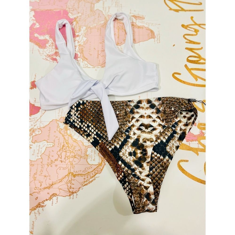 Snakeskin Zaful Bikini Swimsuit